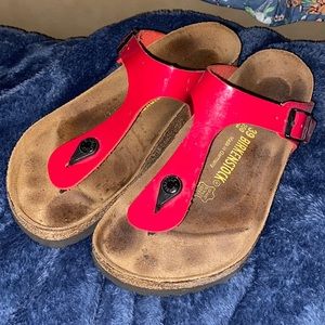 Red Birkenstock Sandals